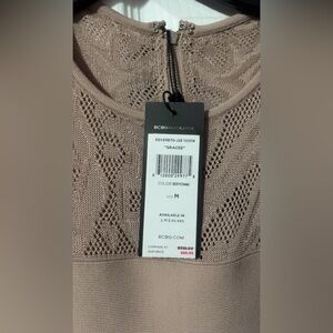 BCBGeneration Long Sleeve Dress in Taupe